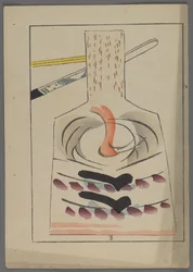Brinquedos japoneses, de Unai no tomo (A Childs Friends), de Shimizu Seifu, 1891-1923. Pá de Hanetsuki.